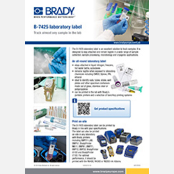 B7425LaboratoryLabelSellsheetEuropeEnglishpdfthumbnail